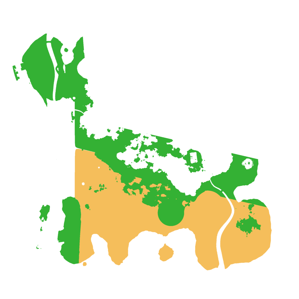 Biome Rust Map: Procedural Map, Size: 3000, Seed: 104629729