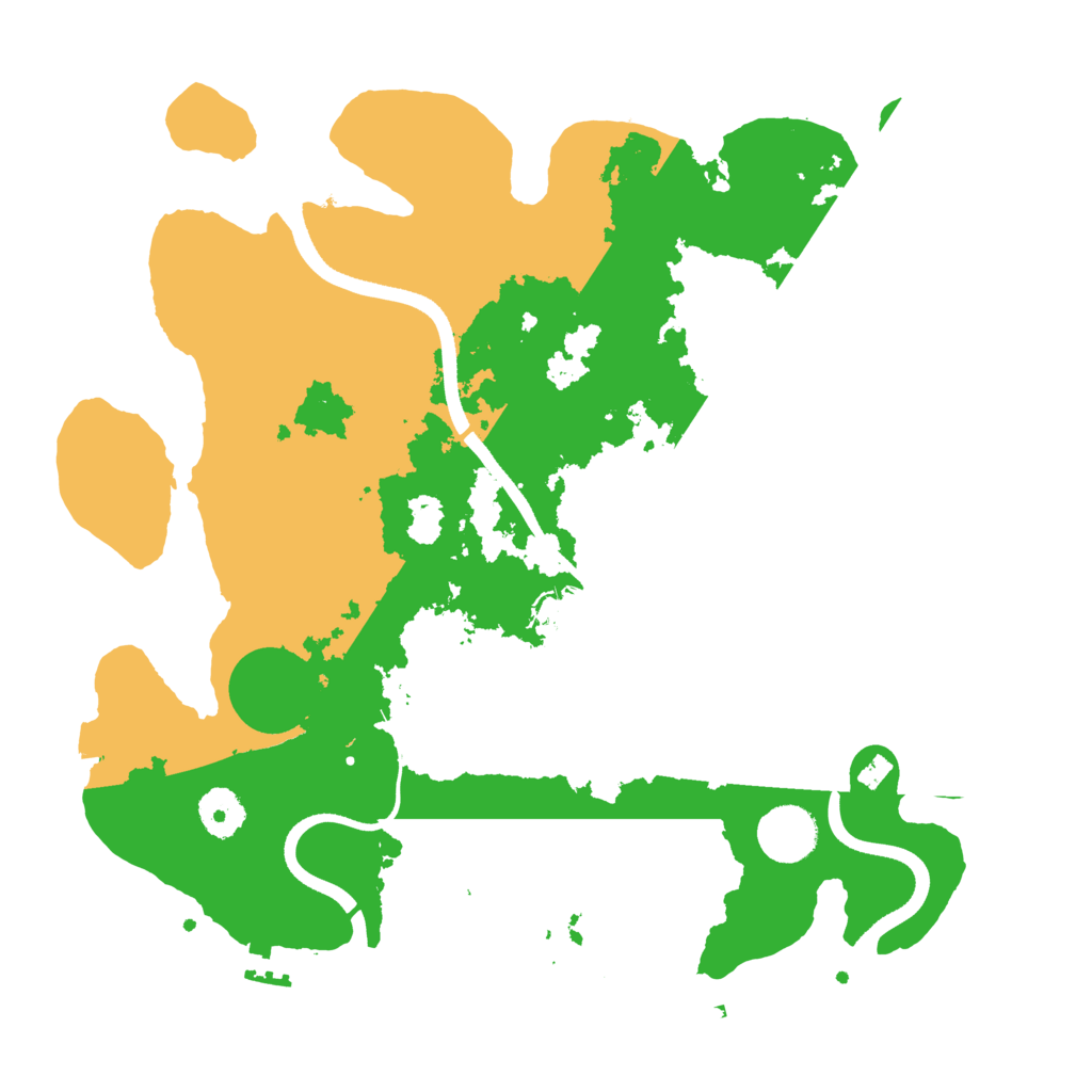 Biome Rust Map: Procedural Map, Size: 3500, Seed: 1610139596