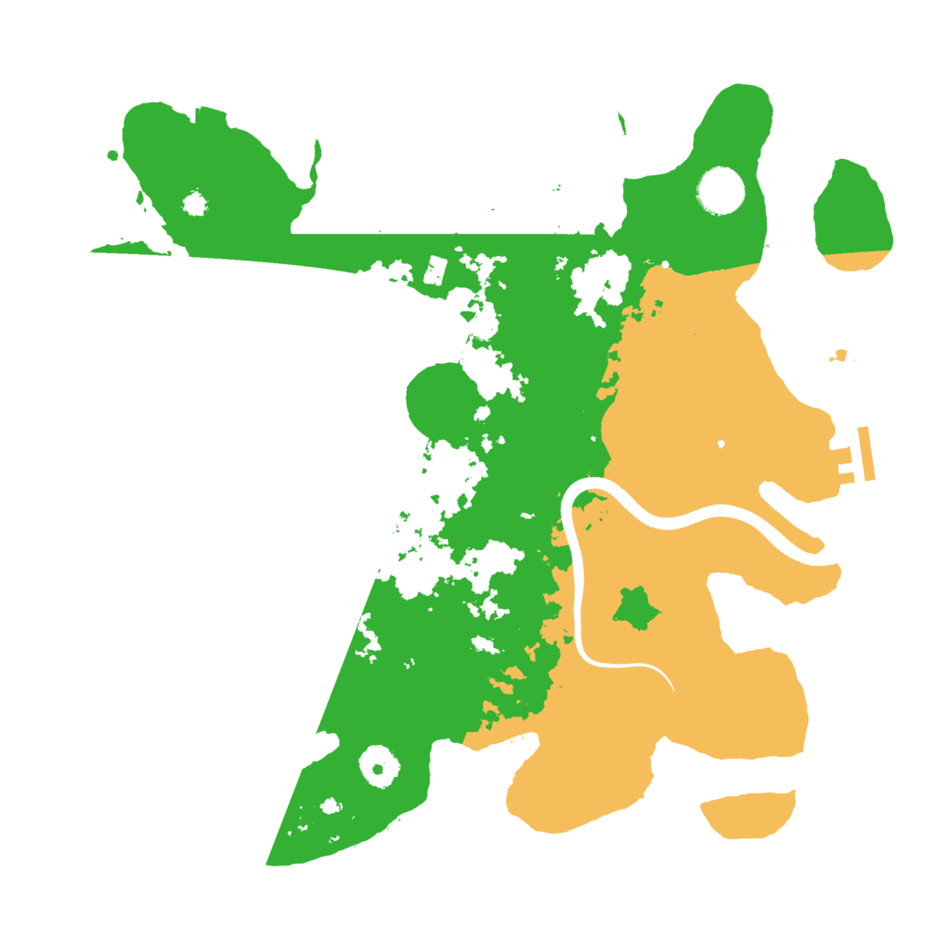 Biome Rust Map: Procedural Map, Size: 3500, Seed: 537713109