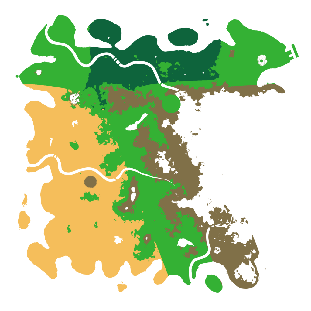 Biome Rust Map: Procedural Map, Size: 4500, Seed: 1708439948