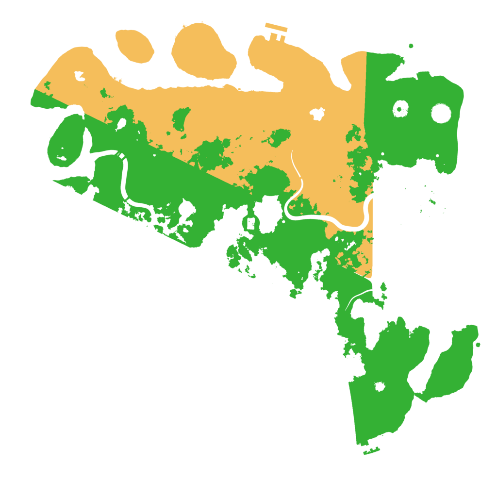 Biome Rust Map: Procedural Map, Size: 4500, Seed: 1039341770