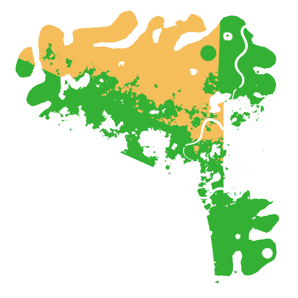 Biome Rust Map: Procedural Map, Size: 5000, Seed: 738624870