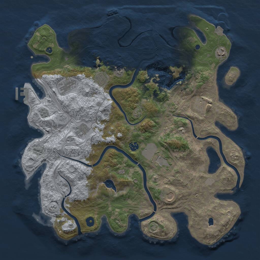 Rust Map: Procedural Map, Size: 4250, Seed: 2024041745, 15 Monuments