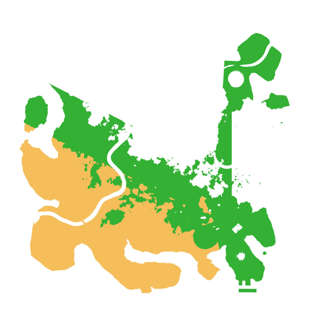 Biome Rust Map: Procedural Map, Size: 3500, Seed: 2094480512