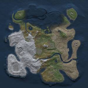 Thumbnail Rust Map: Procedural Map, Size: 3200, Seed: 478552, 13 Monuments