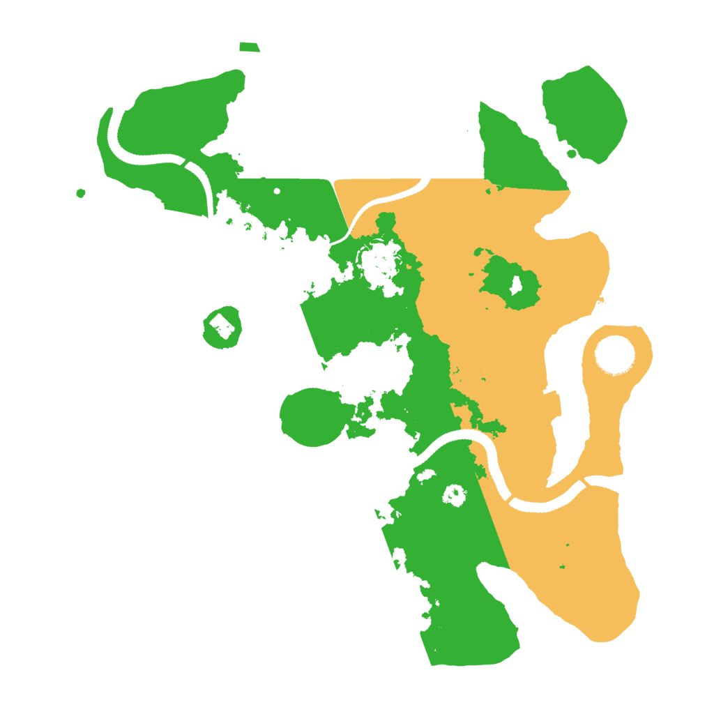 Biome Rust Map: Procedural Map, Size: 3200, Seed: 478552