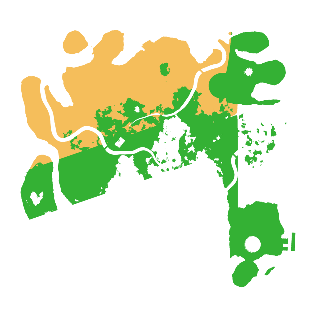 Biome Rust Map: Procedural Map, Size: 3500, Seed: 207690014