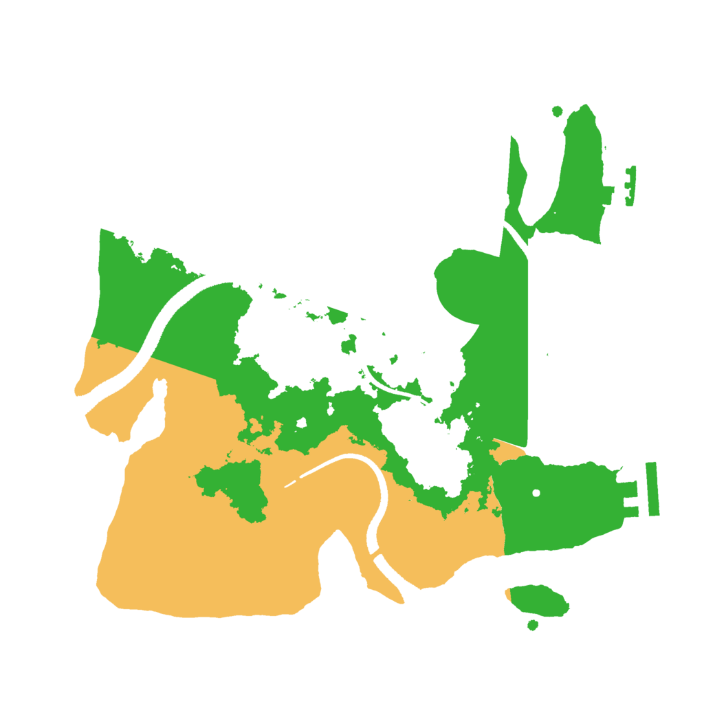 Biome Rust Map: Procedural Map, Size: 2650, Seed: 655792264