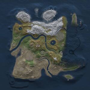 Thumbnail Rust Map: Procedural Map, Size: 2650, Seed: 655792264, 7 Monuments