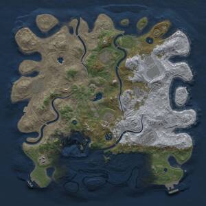 Thumbnail Rust Map: Procedural Map, Size: 4250, Seed: 438757782, 16 Monuments