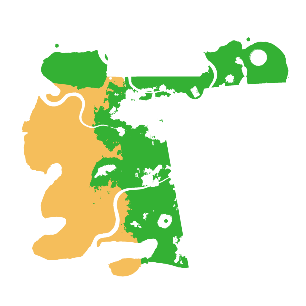 Biome Rust Map: Procedural Map, Size: 3250, Seed: 207682131