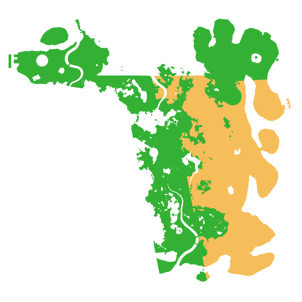 Biome Rust Map: Procedural Map, Size: 4500, Seed: 3463453