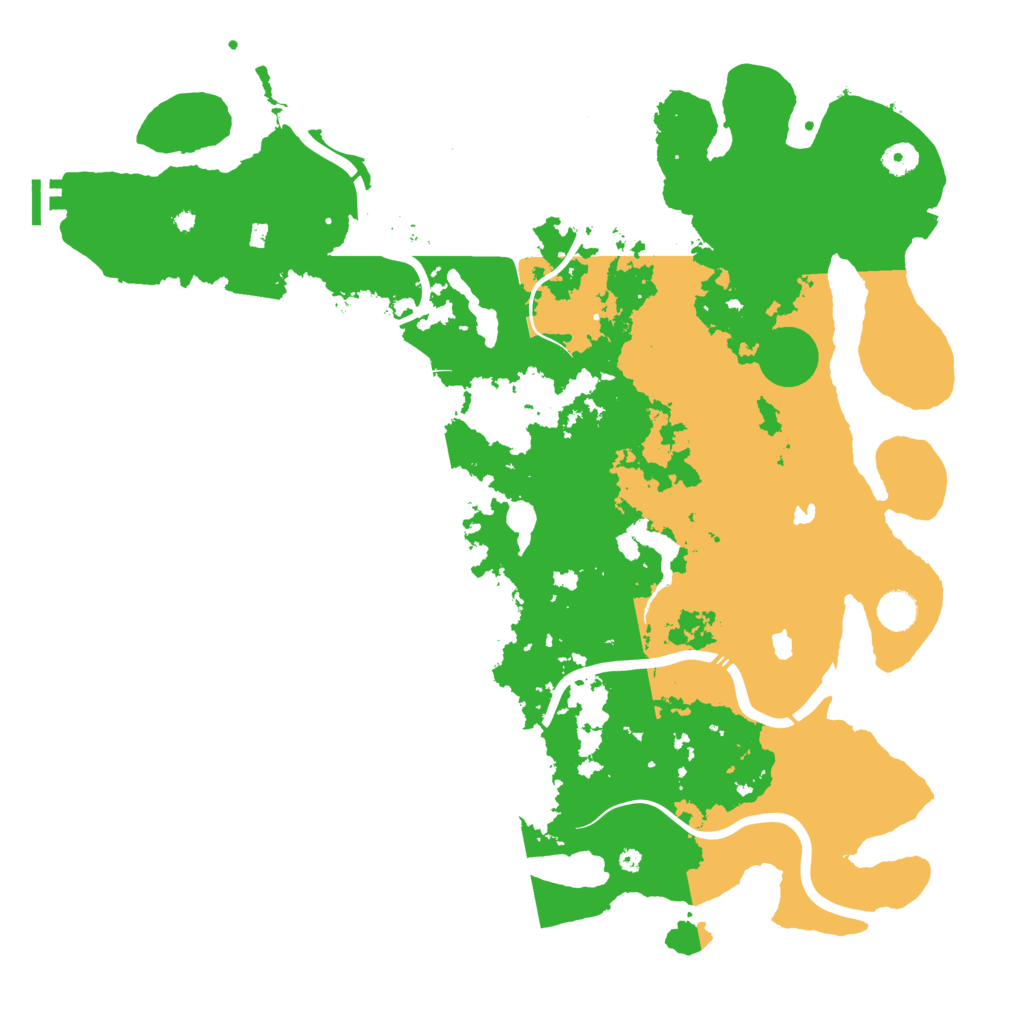 Biome Rust Map: Procedural Map, Size: 4500, Seed: 3463453