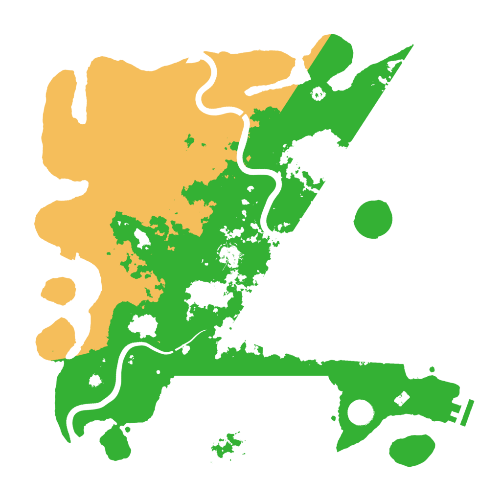 Biome Rust Map: Procedural Map, Size: 3700, Seed: 1821020749