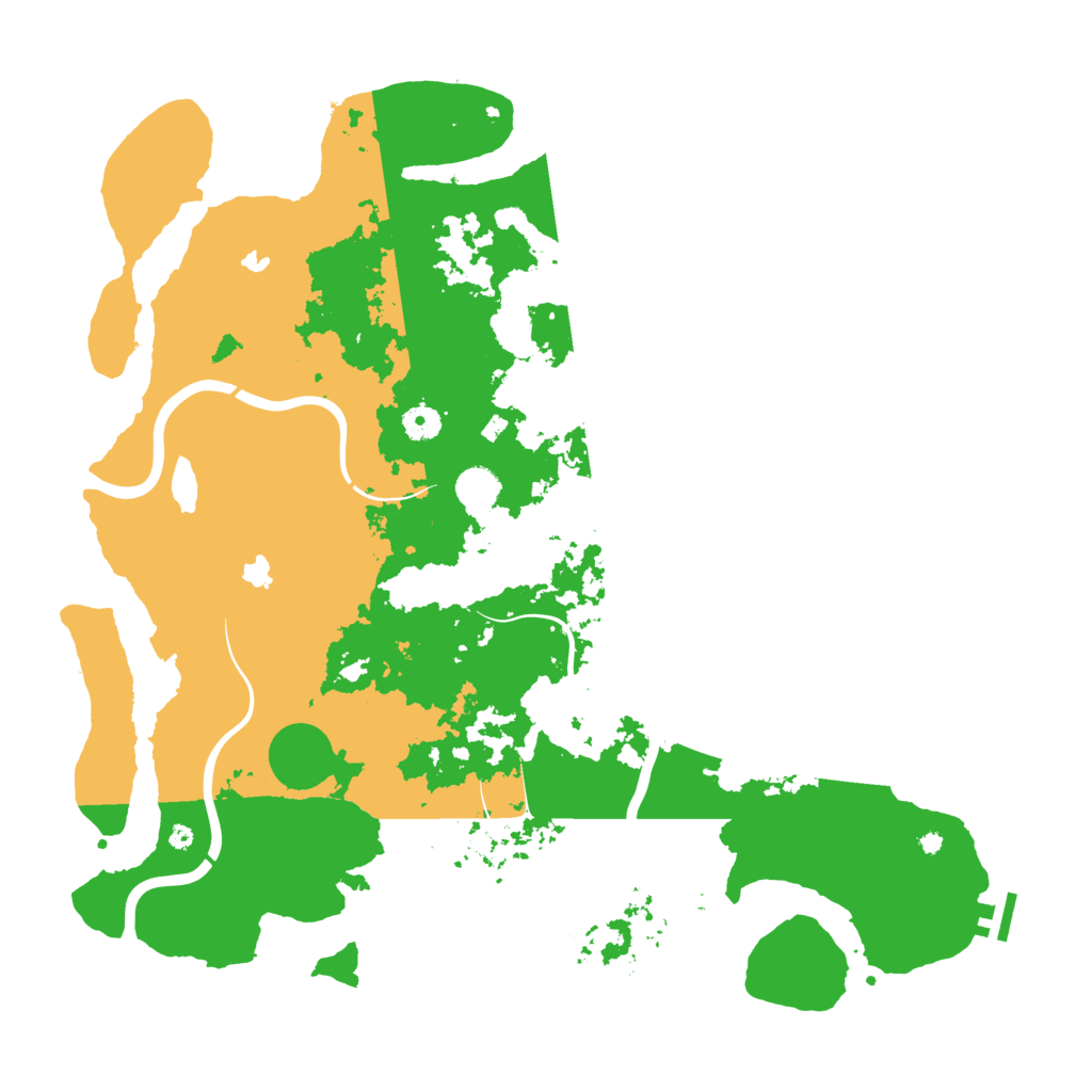 Biome Rust Map: Procedural Map, Size: 4500, Seed: 1335322601