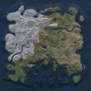 Thumbnail Rust Map: Procedural Map, Size: 4200, Seed: 427925888, 16 Monuments