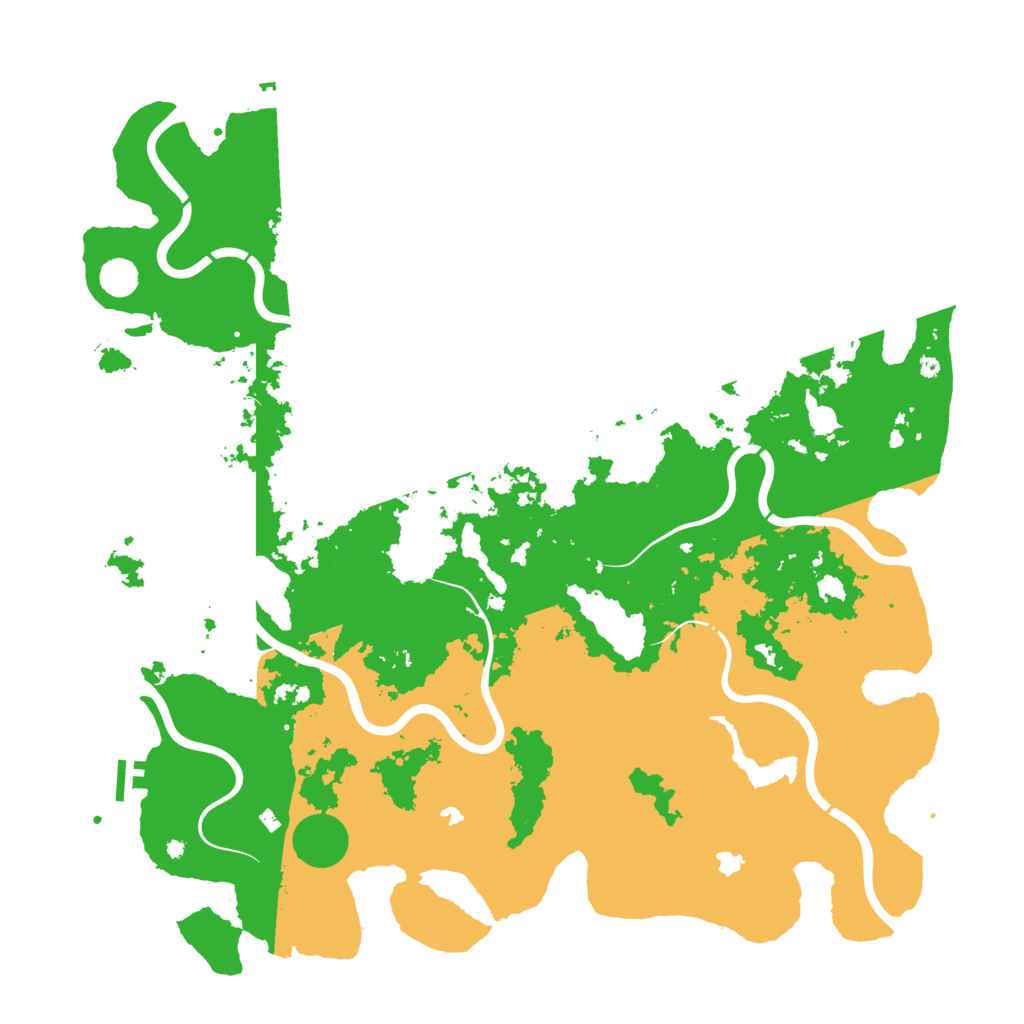 Biome Rust Map: Procedural Map, Size: 5000, Seed: 7252