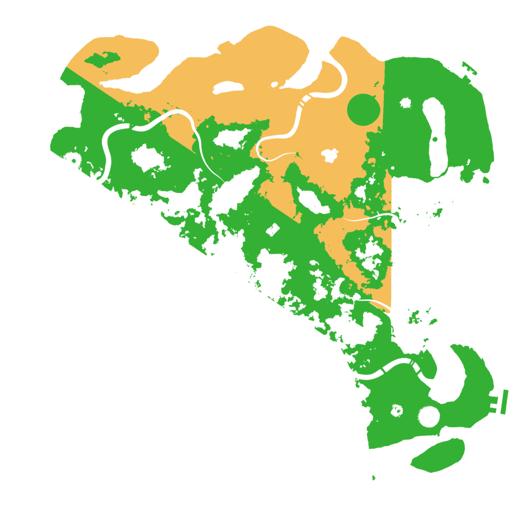 Biome Rust Map: Procedural Map, Size: 4300, Seed: 1753151564