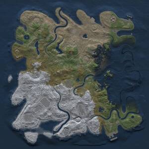 Thumbnail Rust Map: Procedural Map, Size: 4250, Seed: 581428416, 16 Monuments