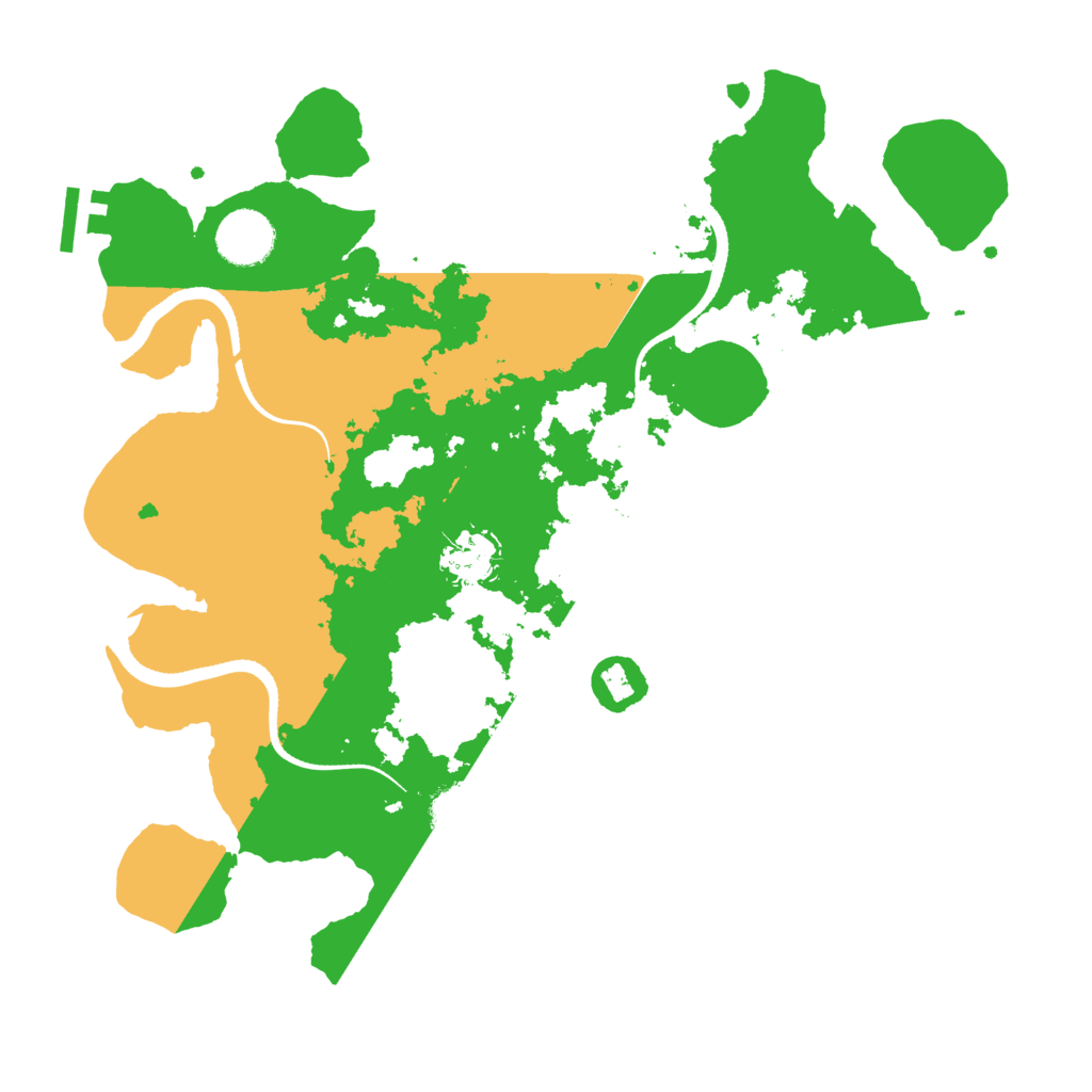Biome Rust Map: Procedural Map, Size: 3400, Seed: 4891090