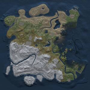 Thumbnail Rust Map: Procedural Map, Size: 4250, Seed: 7071067, 16 Monuments