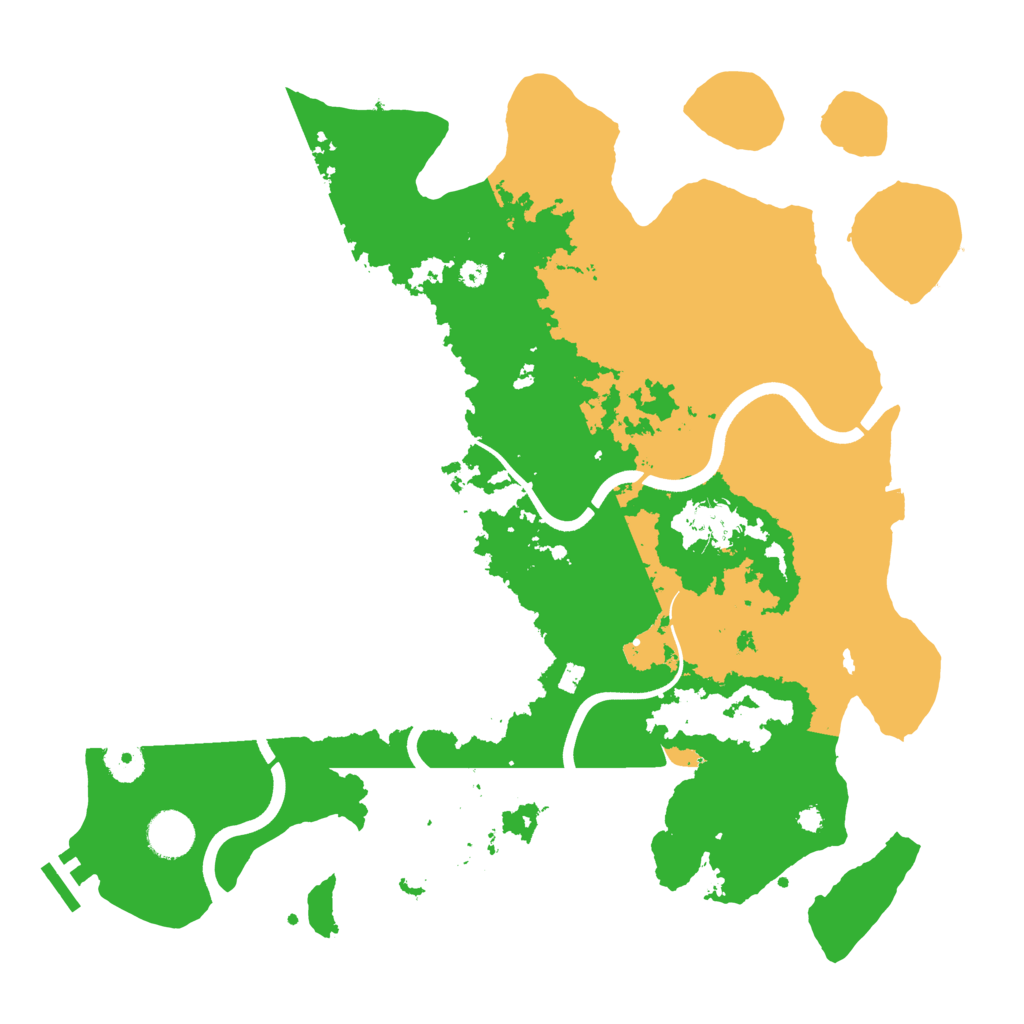 Biome Rust Map: Procedural Map, Size: 3800, Seed: 703509270