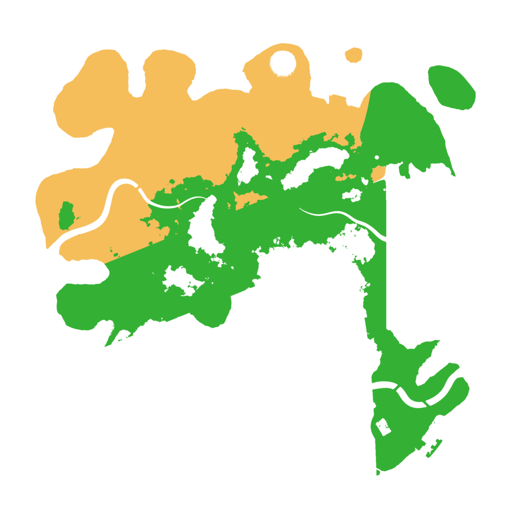 Biome Rust Map: Procedural Map, Size: 3500, Seed: 1382565594