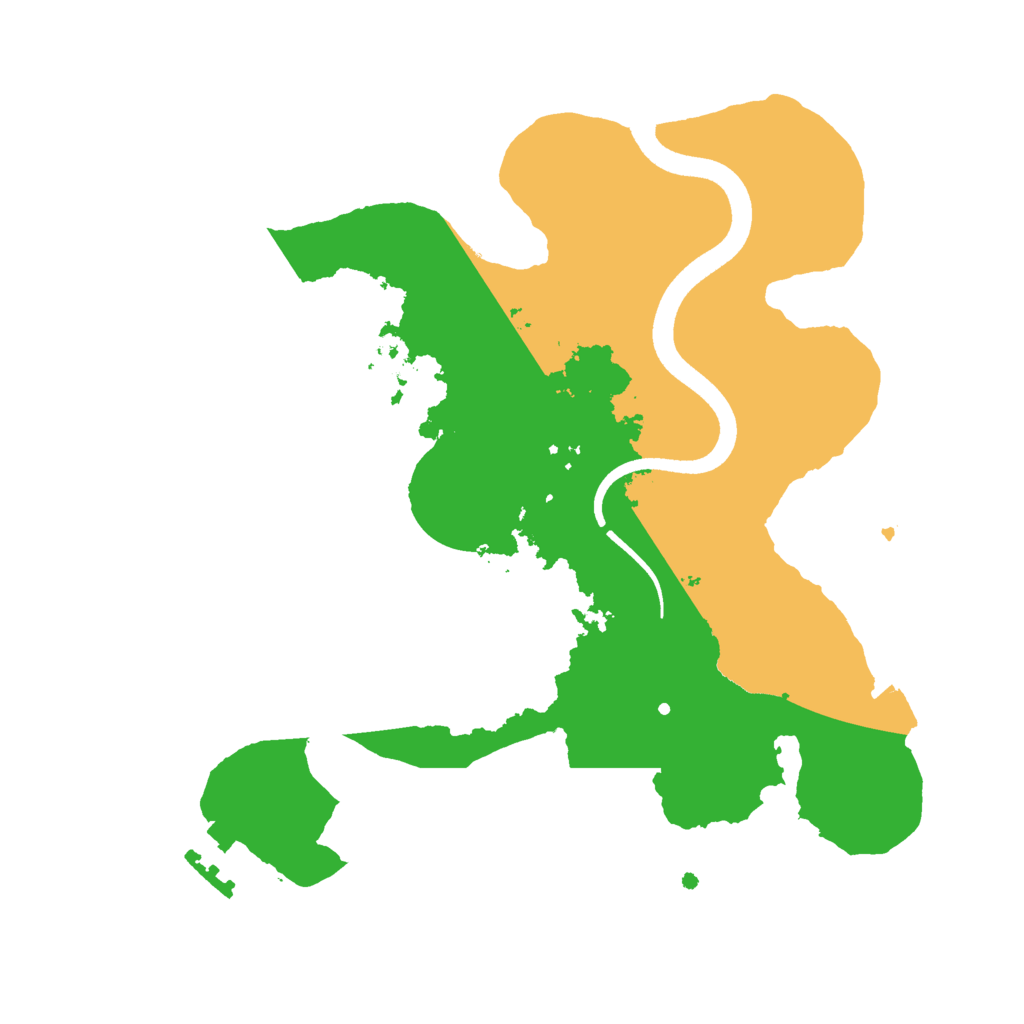 Biome Rust Map: Procedural Map, Size: 2500, Seed: 407230858