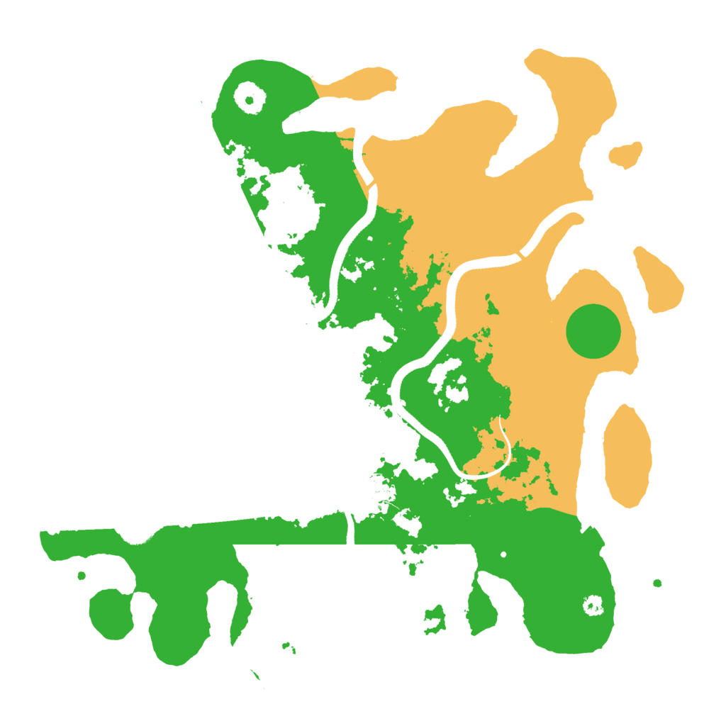 Biome Rust Map: Procedural Map, Size: 3500, Seed: 1201722