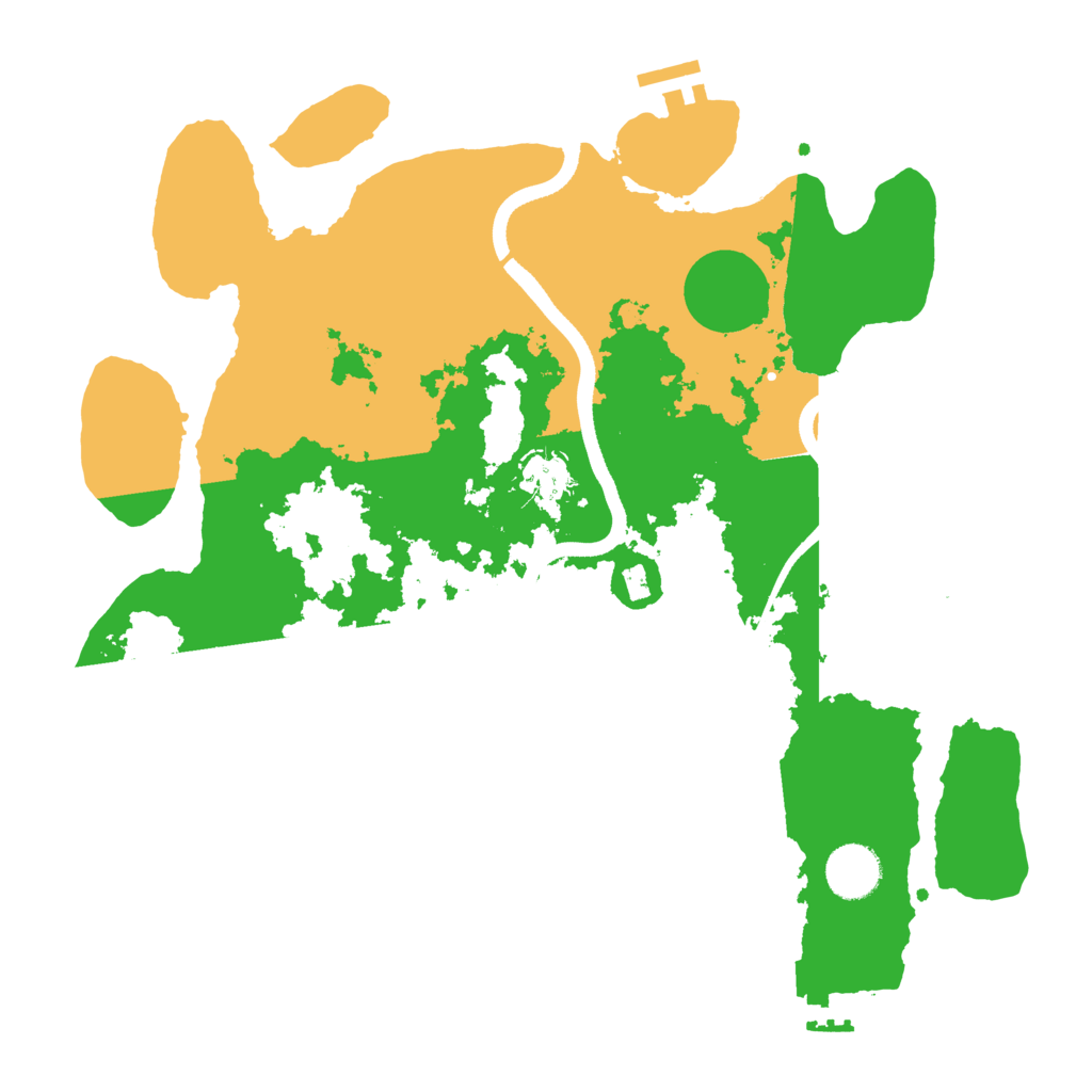 Biome Rust Map: Procedural Map, Size: 3500, Seed: 1070650160