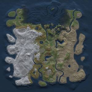 Thumbnail Rust Map: Procedural Map, Size: 4250, Seed: 189832078, 15 Monuments