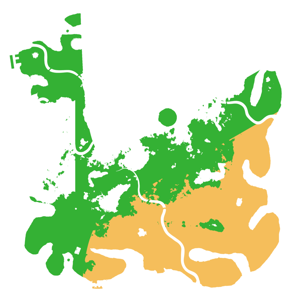 Biome Rust Map: Procedural Map, Size: 4500, Seed: 160010260