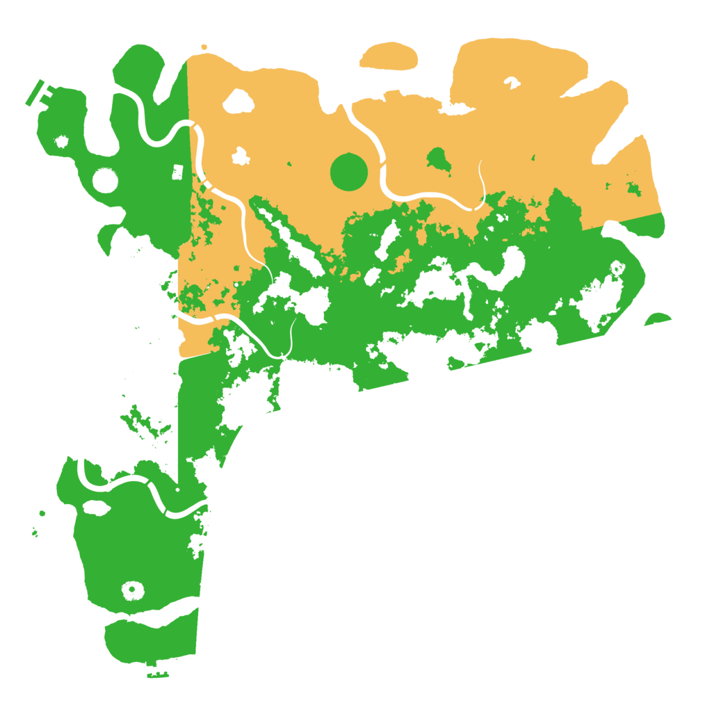 Biome Rust Map: Procedural Map, Size: 5000, Seed: 15101510