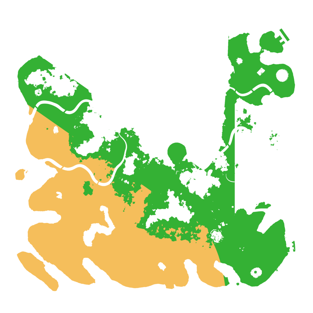 Biome Rust Map: Procedural Map, Size: 4500, Seed: 437082998