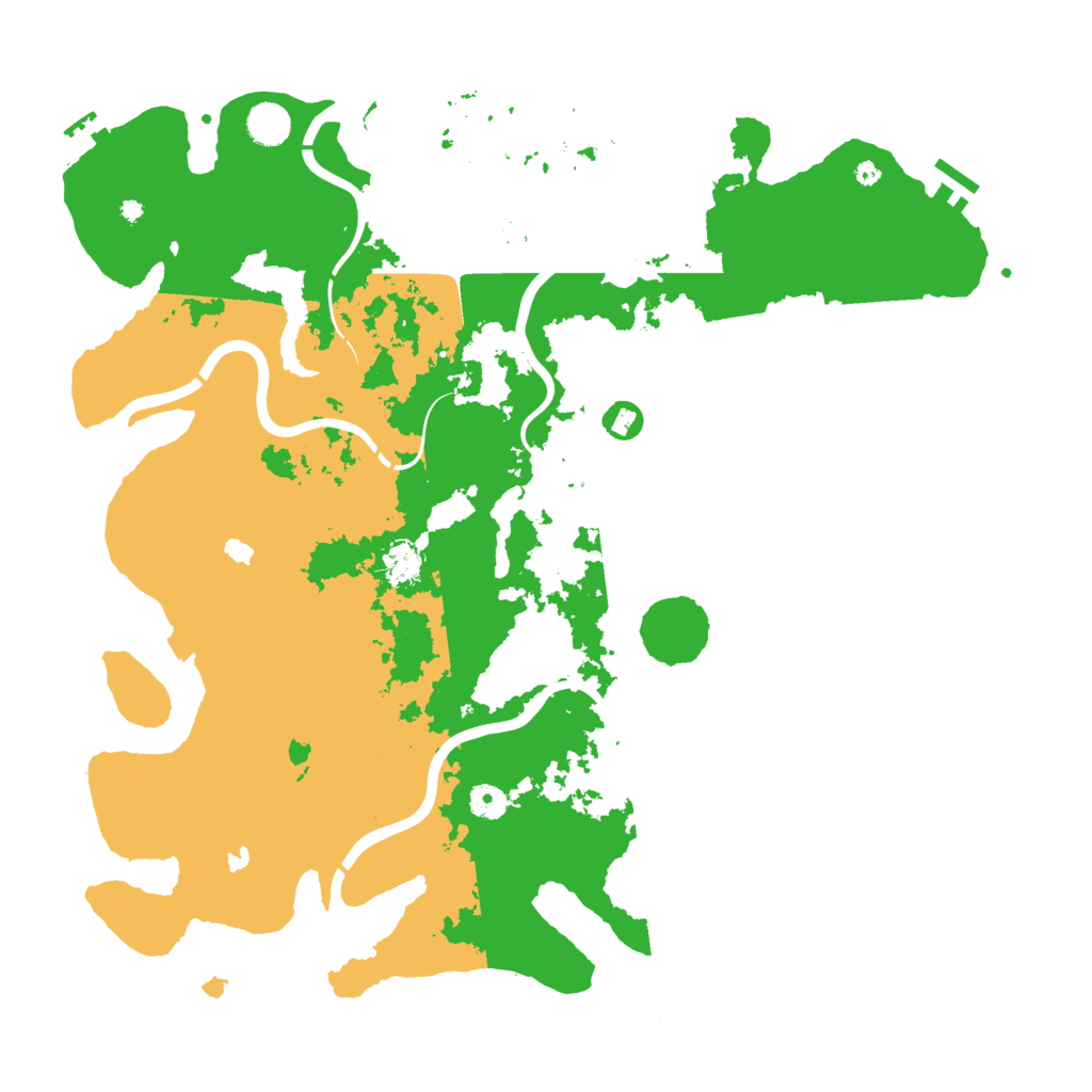 Biome Rust Map: Procedural Map, Size: 4500, Seed: 2045624576