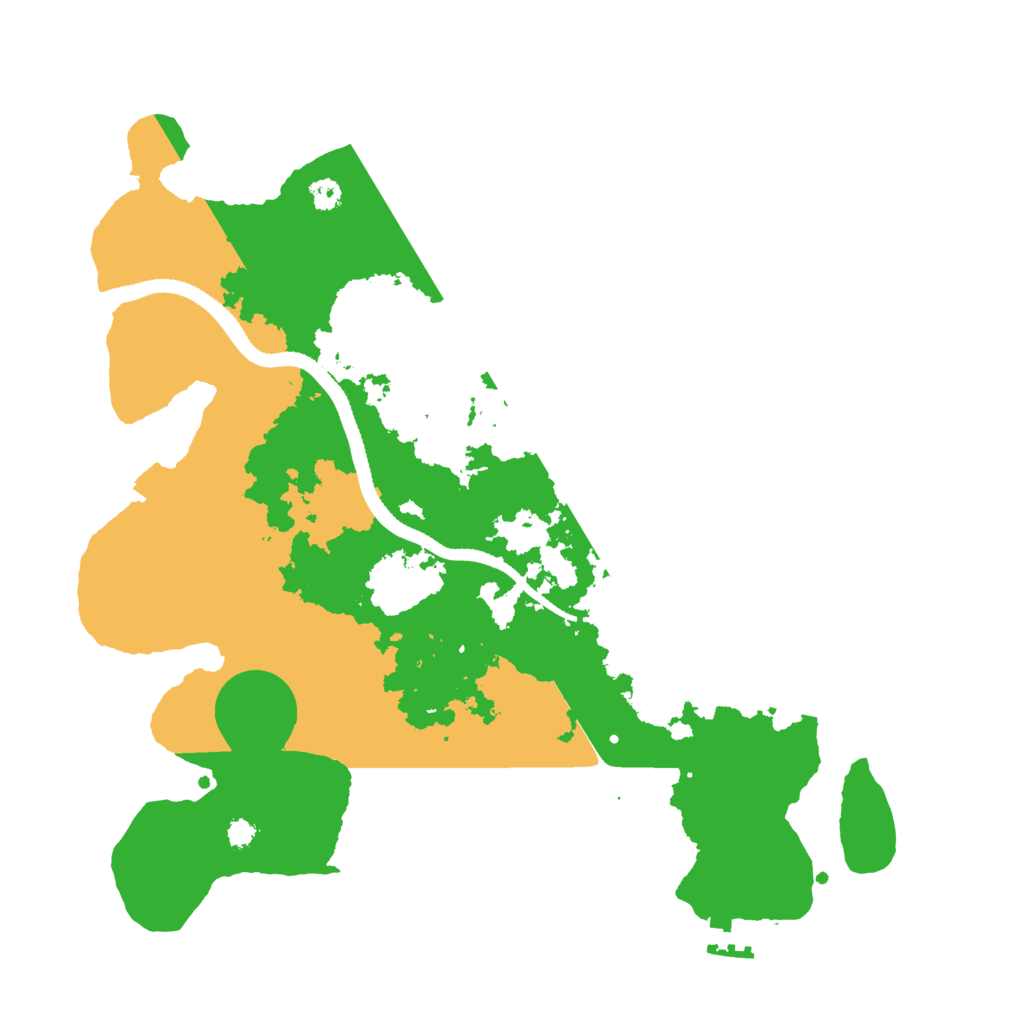 Biome Rust Map: Procedural Map, Size: 3300, Seed: 270535206