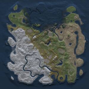 Thumbnail Rust Map: Procedural Map, Size: 4500, Seed: 1783456789, 17 Monuments