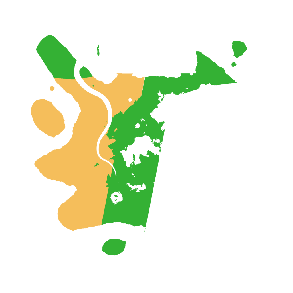 Biome Rust Map: Procedural Map, Size: 2500, Seed: 629535