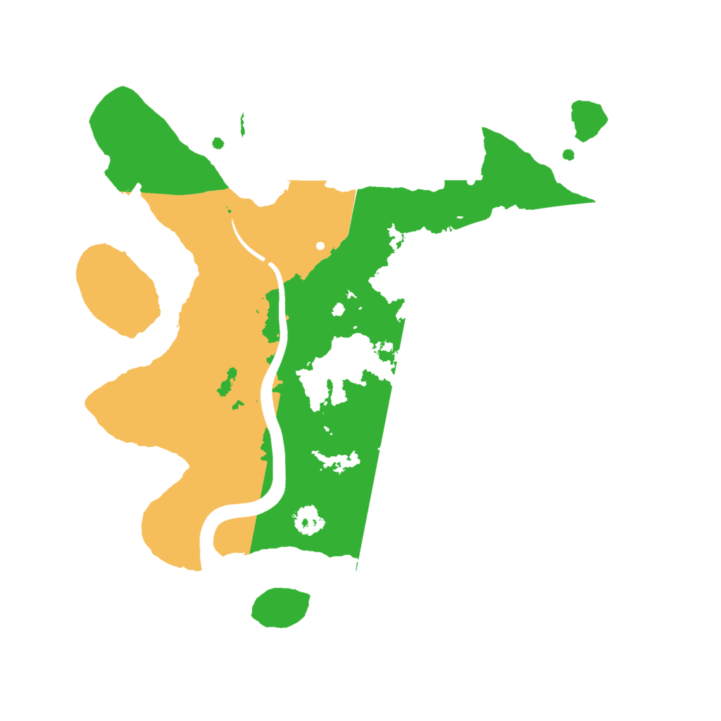 Biome Rust Map: Procedural Map, Size: 2500, Seed: 629535