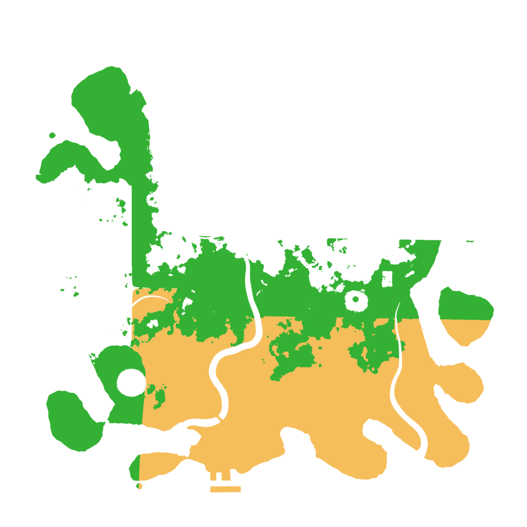 Biome Rust Map: Procedural Map, Size: 3500, Seed: 877497581