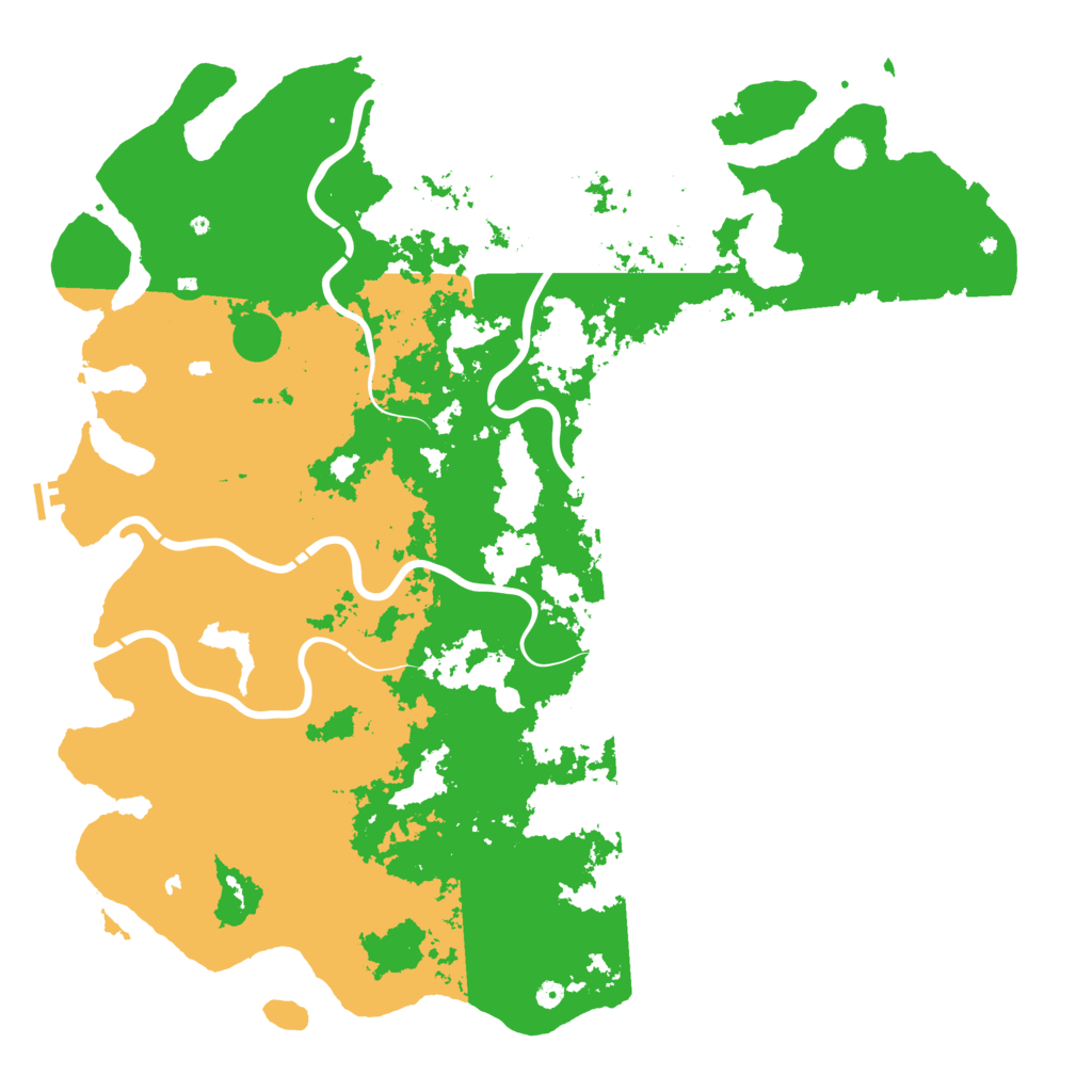 Biome Rust Map: Procedural Map, Size: 6000, Seed: 1167430792