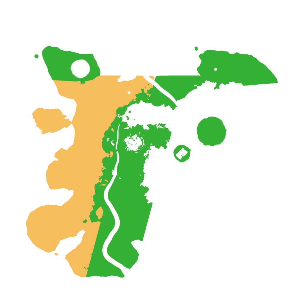 Biome Rust Map: Procedural Map, Size: 3000, Seed: 62577509