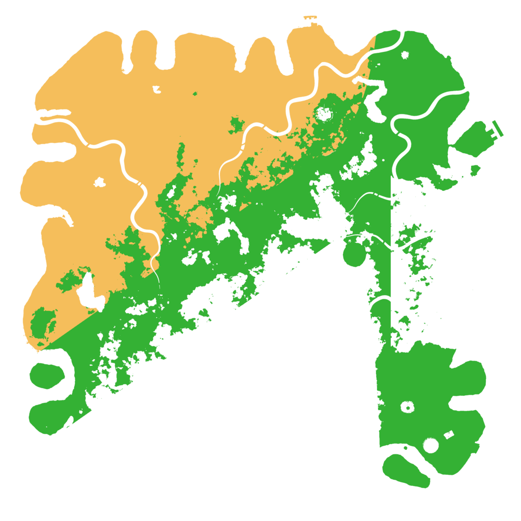 Biome Rust Map: Procedural Map, Size: 6000, Seed: 1518654646