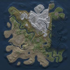 Thumbnail Rust Map: Procedural Map, Size: 4250, Seed: 192606811, 16 Monuments