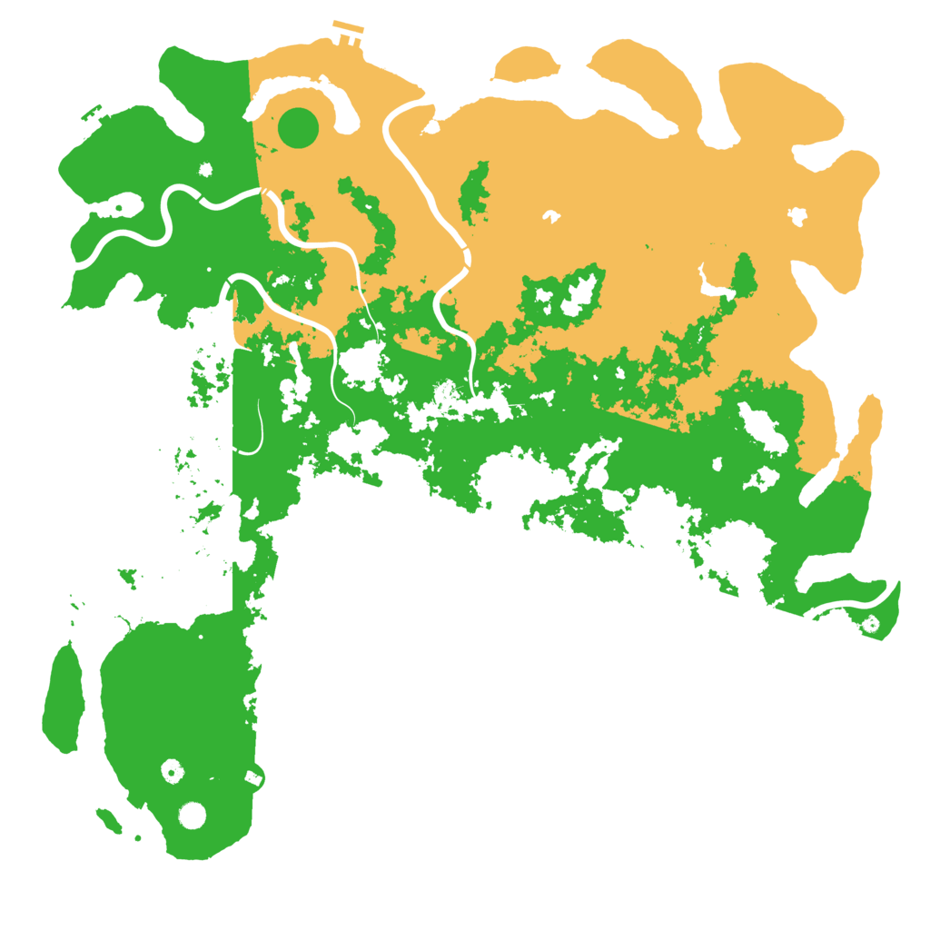Biome Rust Map: Procedural Map, Size: 6000, Seed: 595210598