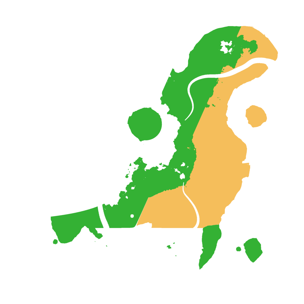 Biome Rust Map: Procedural Map, Size: 2500, Seed: 648183