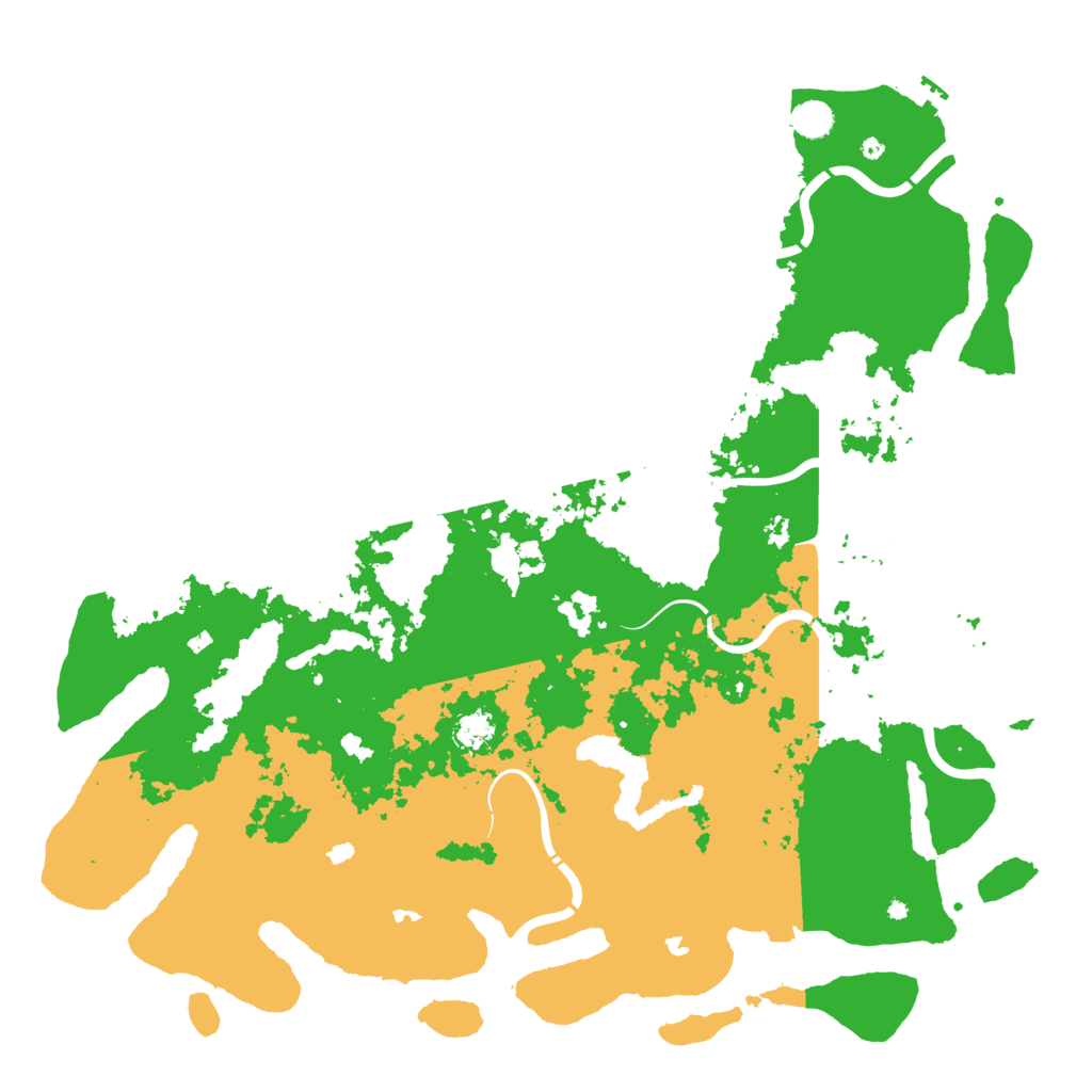 Biome Rust Map: Procedural Map, Size: 5000, Seed: 2856309
