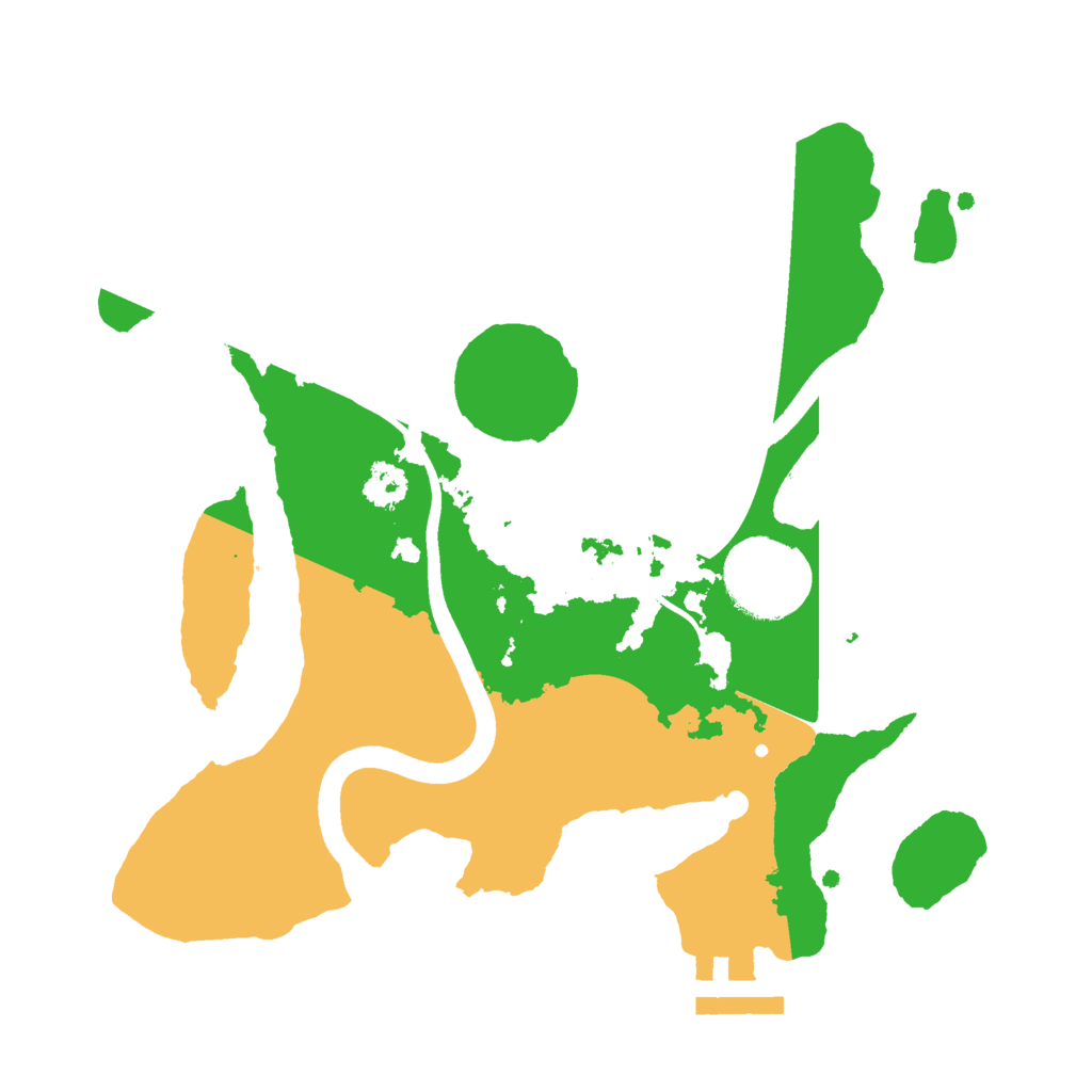 Biome Rust Map: Procedural Map, Size: 2500, Seed: 9080