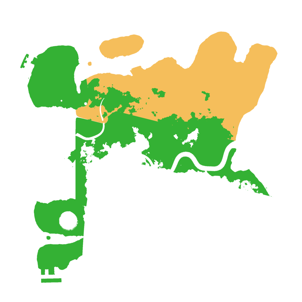 Biome Rust Map: Procedural Map, Size: 3000, Seed: 12335