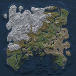 Thumbnail Rust Map: Procedural Map, Size: 4500, Seed: 331180, 15 Monuments
